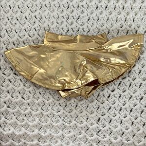 Gold Metallic Kids Skirt